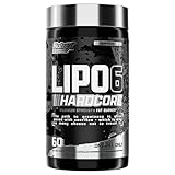 Nutrex Research Lipo-6 Hardcore Supplement, Supports Metabolism & Energy, Dietary Capsules – 60 Count