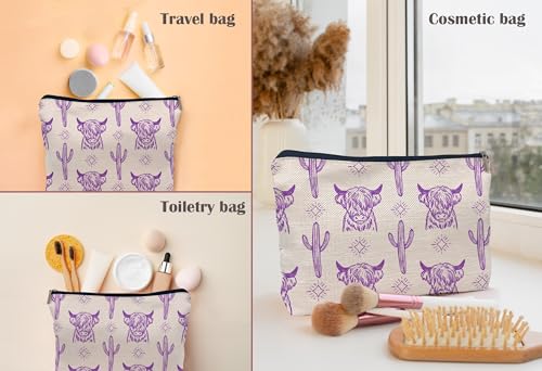 Image of Cow Makeup Bag - Cowgirl Stuff, Western Gifts