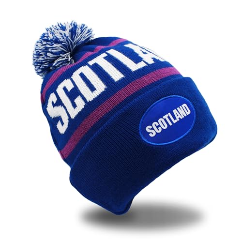 Strength & Honour Scotland Beanie Hat Adult - Scottish Unisex Adult Rugby Football Soft Touch