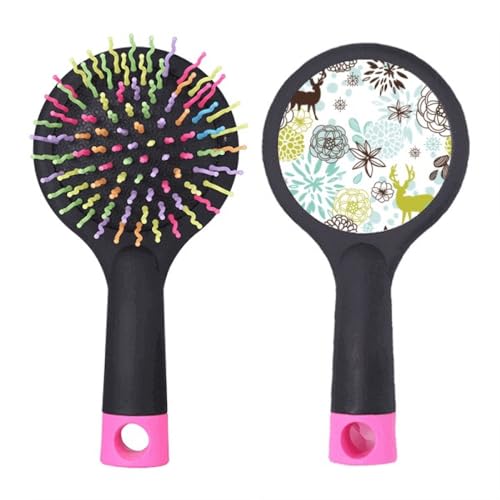 Brosse à cheveux démêlante anti-nœuds avec coussin d'air pour éliminer la casse