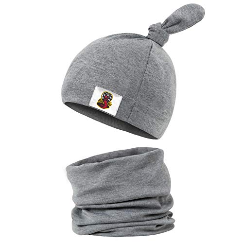 Cobra-Kai-Snake-Emblem-Logo- 100% Organic Cotton Soft Knotted Cap Newborn Hat Autumn Winter Baby Knot Beanie Baby Boys Girls Hats (0-12 Months).