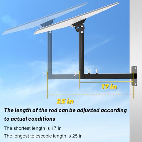 Starlink Gen 3 Mount with Adapter, Extension-Type Heavy Duty Starlink Long Wall Mount, StarLink Pole Mount, Mounting Kit for Starlink Gen 3 Internet Kit Satellite - Thumbnail 4