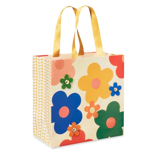 Papyrus 11 Medium Gift Bag (Multicolored Daisies) for Birthdays Bridal Showers Anniversaries and All Occasions (1 Bag)