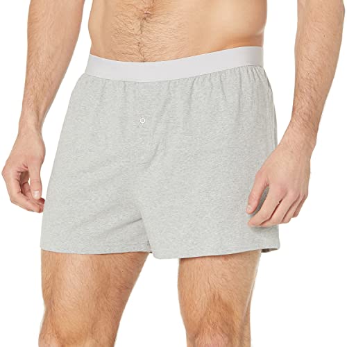 Image of Amazon Essentials Men's Breathable Cotton Jersey Boxer Shorts, Soft Relaxed Fit for All-Day Comfort, Pack of 5