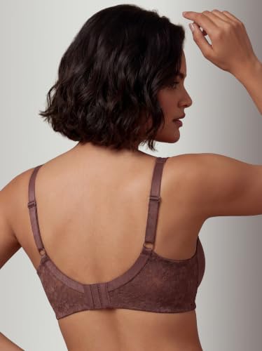 Image of SOIE Women's Full Coverage Minimizer Bra|Non Wired, Non Padded, Triple Layered Cups|Breathable Stretch Cotton with Lace & U-Back Support