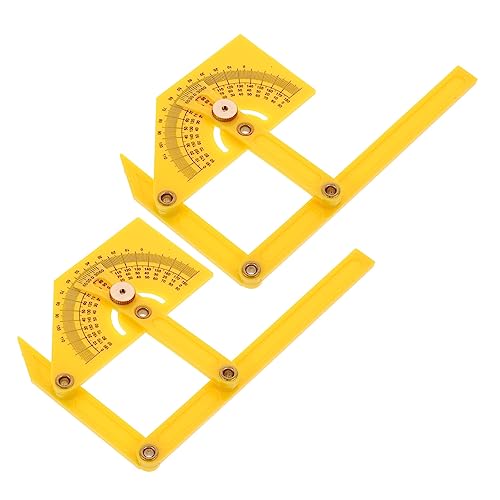 AUTSUPPL 2Pcs Angle Ruler Durable Woodworking Measurement Tool for Precise Angle Gauging Carpentry Engineering and Student Projects