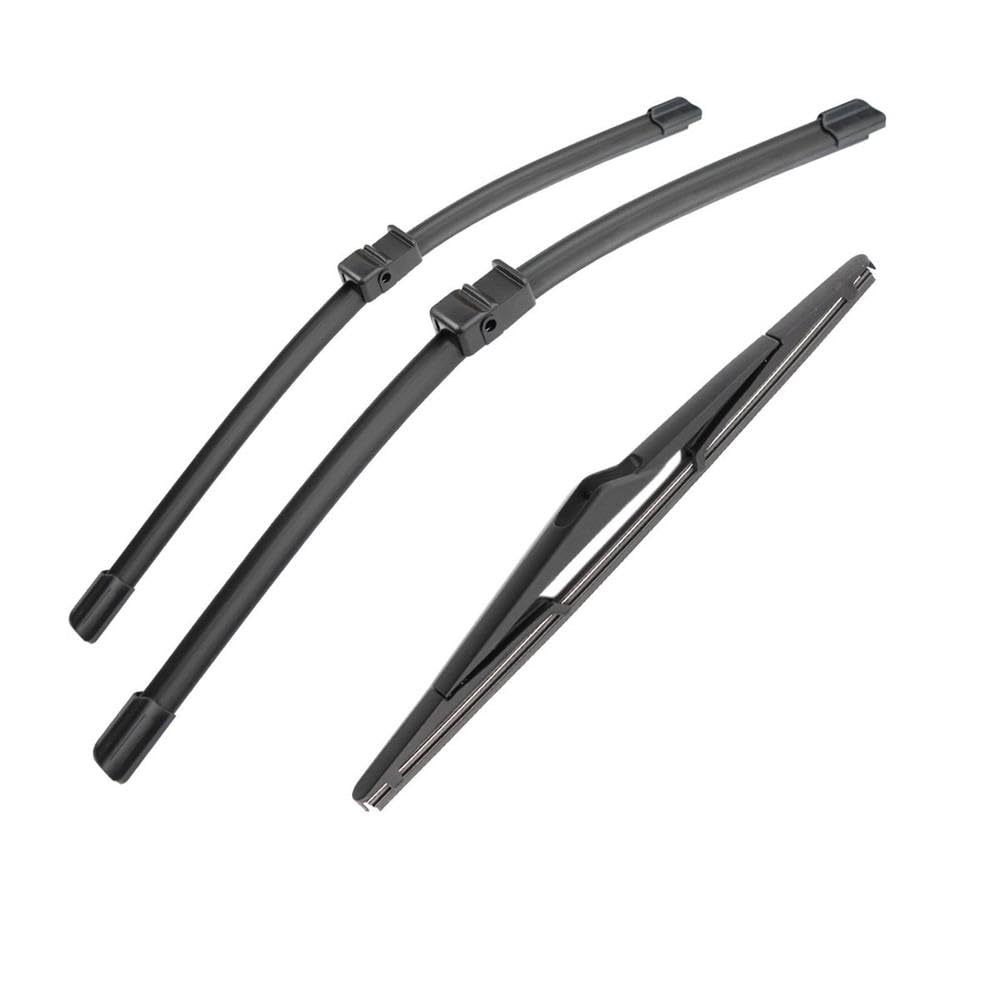 3 Uds Para Caddy 2K 2004-2007 Escobillas Limpiaparabrisas Delanteras Traseras Accesorios Ventana Parabrisas 24 "+ 19" + 16" Limpieza Parabrisas