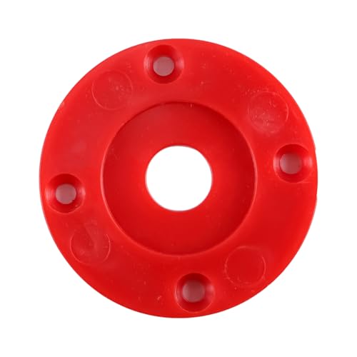 Nicear Aluminium-Holzbearbeitungs-DIY-Frästisch-Einlegeplatte und Ring, Elektrowerkzeug-Zubehör mit 4 Ringen für Holzbearbeitungsbänke, Flip-Spanplatte, 235 mm x 120 mm x 8 mm (rot)