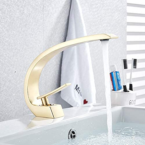 Robinet chromé anti calcaire en laiton avec mitigeur monocommande pour supprimer les fuites de vasque