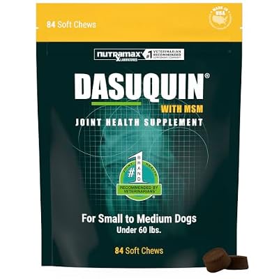 Nutramax Dasuquin MSM Joint Supplement, Small/Med Dogs, Soft Chews, 84ct