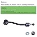 HHCM Front Stabilizer Link 2pc K3197 for Jeep Wrangler 1997-2006, Sway Bar End Links for Jeep TJ 1997-2006, Suspension Stabilizer Bar Link Kit