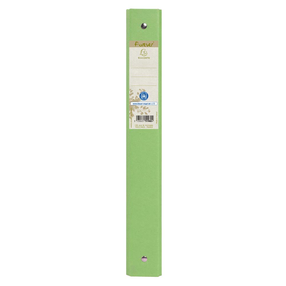 Exacompta 51980E Ringbuch (Recycling-Karton, 4 Ringe, Rücken 40mm, DIN A4) 10er Pack zufällige farben
