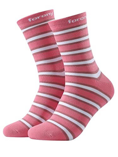 Forony Mens Dress Socks Size 8-13 Anti Odor Combed Cotton Pink