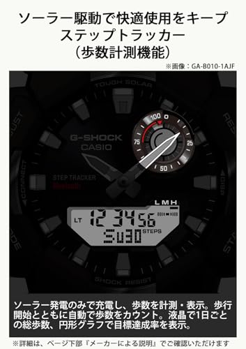 [カシオ] 腕時計 ジーショック 【国内正規品】 ライフログ計測 Bluetooth搭載 タフソーラー 環境配慮素材採用 GA-B010-1AJF メンズ ブラック