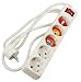 Produktbild Arcas 92700005 - Steckdosenleiste 5 fach mit Schalter und Kinderschutz, Kabellänge ca. 1,5 m, Farbe weiß, Anschlussleistung 3500 Watt, Spannung 230 Volt, Netzstecker Typ F: 2 polig