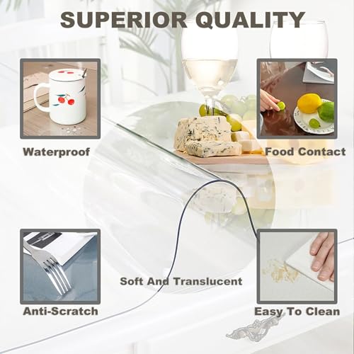 Tapis de chaise de bureau transparent pour espace de télétravail - 6