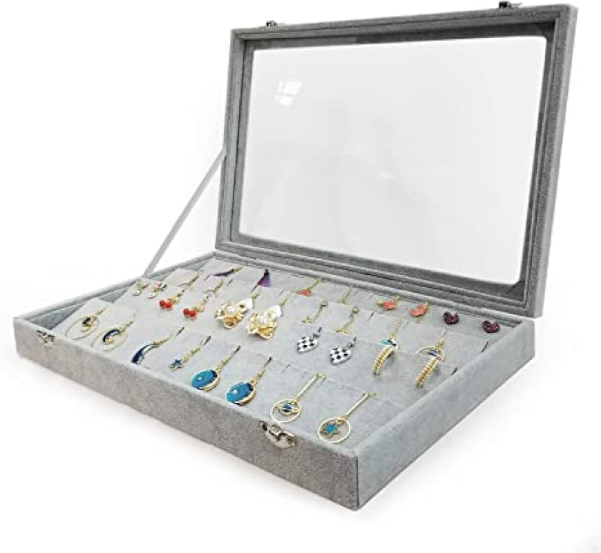 Velvet Jewelry Drawer Organizer Tray