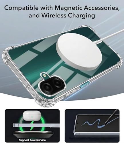 Image of Jkobi Shockproof Crystal-Clear Back Cover for Samsung Galaxy A07 5G | F70e 5G (Magsafe Wireless Support | Drop & Camera Protection | Hard Polycarbonate)
