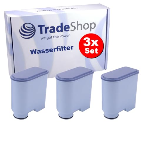 3x Trade-Shop Wasserfilter kompatibel mit Philips LatteGo, 5400, 5000, 4300, 3200, 3100, 2200, 1200 Serie Kaffeevollautomat Kaffeemaschine