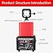 KLZUNDA Melting Furnace Electric Melting Furnace, 5000W Electric Gold Smelting Furnace Kit, 1600℃ with 3 kg Graphite Crucibles, Casting Refining Jewelry Precious Metals Gold Silver Copper