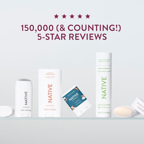 Native Deodorant Contains Naturally Derived Ingredients, 72 Hour Odor Control, Deodorant for Women and Men, Aluminum Free, Blackberry & Green Tea 2.65oz - image 8