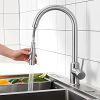 CECIPA Spülbecken mit Wasserhahn Ausziehbar, 70 x 45 CM Küchenspüle inkl. Seifenspender und Siphon, Spüle inkl. Ersatz-Innenspüle und Schneidebrett, Spüle Küche mit Armatur – Ansicht 3