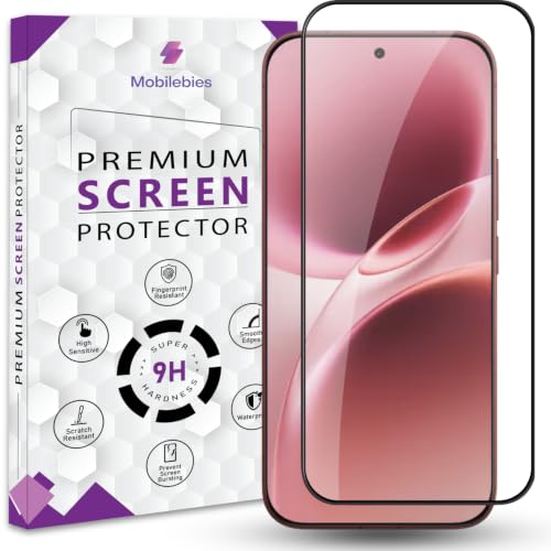 Image of Premium Tempered Glass Screen Protector Guard For Vivo V70 Elite 5G (6.59 Inch, Pack of 1) | Edge to Edge Coverage With Easy to installation kit