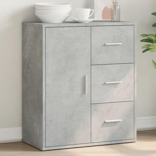 Aparador robusto de madera moderna 60x31x70 cm con amplio espacio de almacenamiento 3