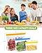 IDEATECH 20Pack Reusable Bags Dishwasher Safe, Leakproof Reusable Freezer Bags, BPA Free Healthy Food Storage Contaizers Sandwich Snack Baggies for Lunch Travel(8 Gallon 6 Quart 6 Snack,Colored)