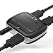 4K HDMI Splitter 1 in 2 Out, Fosmon 1x2 HDMI 1.4v Powered Splitter [4k@30Hz Full UHD 1080p 3D] with AC Power Adapter for Duplicated/Mirror Dual Monitor (1 Source onto 2 Display Simultaneously)