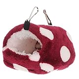FRCOLOR Hamster Guinea Pig Cages Cuddle Pouch Guinea Pig Toys Plushes Pet Bed House Cage Rabbit Cuddle Sack for Guinea Pigs Cage Accessories Hedgehog Cage Animal Hommock Rat Plush Toy Love