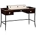 Jonathan Charles Soho Dressing Table with White Brass Detail 495206