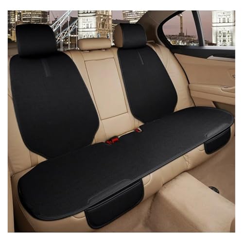 Housse de siège auto universelle en lin noir coussin protection auto SUV et berline