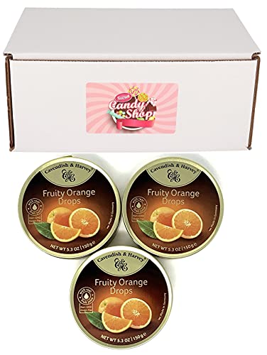 Cavendish And Harvey - Hard Candy Tin 5.3Oz (Pack Of 3) (Orange Drops) #TOP10