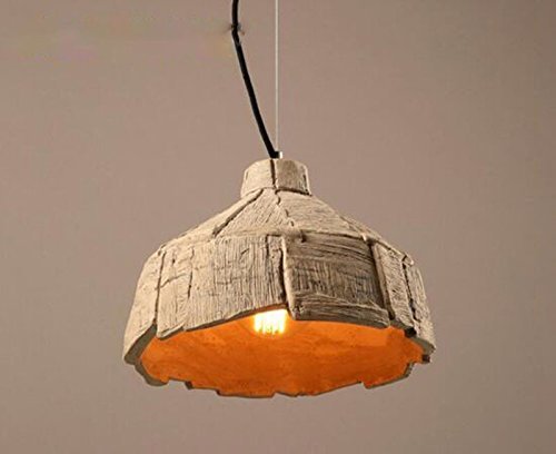 Lámpara colgante industrial de acabados robustos y pantalla metálica de 30x22cm