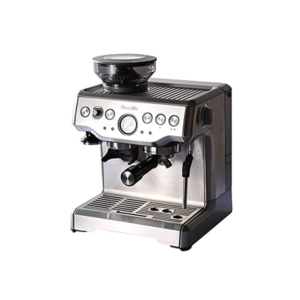 N/Z Living Equipment Semi-Automatic Espresso Hine Home Integrated Grinding Powder Coffee Hine Commercial,Sier Peng Minimalist/Silver