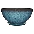 Classic Home and Garden Premiere Collection Planter, Rosie 10", Indigo Speckle