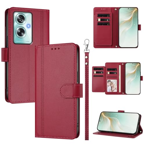 �X�}�z�P�[�X �Ή��@�� for Oppo A79 / A2 5G / A1S,�Ή��@�� for OnePlus Nord N30 SE �X�}�z�P�[�X�y�E�H���b�g�f�U�C�� �f���A���J�[�h�X���b�g �L���b�V�� �t���b�v���X�^���h �����h�~�zRed