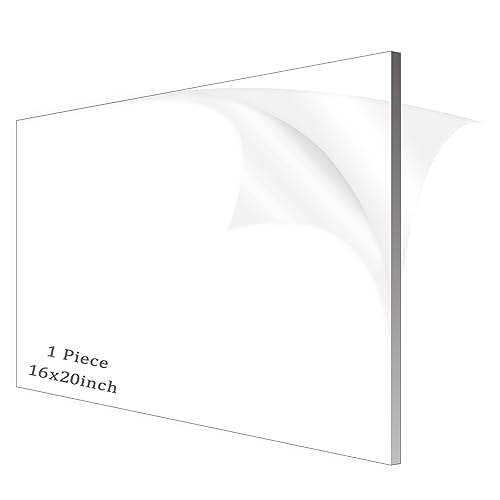 Miniatura 9 de Hoja de acrílico transparente, plexiglás de 14 de pulgada de grosor (0.236 in), hoja de plexiglás para proyectos de manualidades, letreros, pintura,