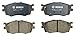 Bosch BC1156 QuietCast Premium Ceramic Disc Brake Pad Set For Hyundai: 2006-2011 Accent; Kia: 2006-2011 Rio, 2006-2011 Rio5; Front