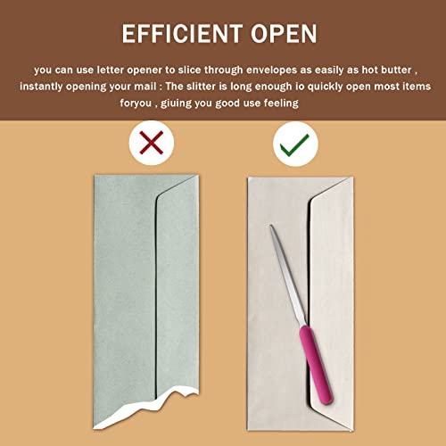 Kosiz KOSIZ-OPENERS LIGHTWEIGHT-36 Letter Opener Knife Stainless Steel Envelope Openers Lightweight Mail Slitters Letter Knives thumb #5