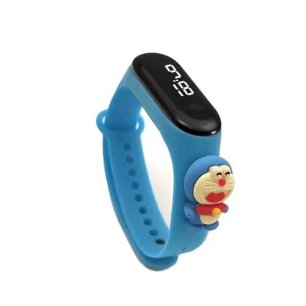 Titox Creative Design Color Band with Cartoon Latest Collection Touch Button Watch for Creative Touch Kids Boys and Girls Digital Watch - (Sky Blue) (Removable Silicon Strap) (B09MVZX91D) Amazon Price History, Amazon Price Tracker