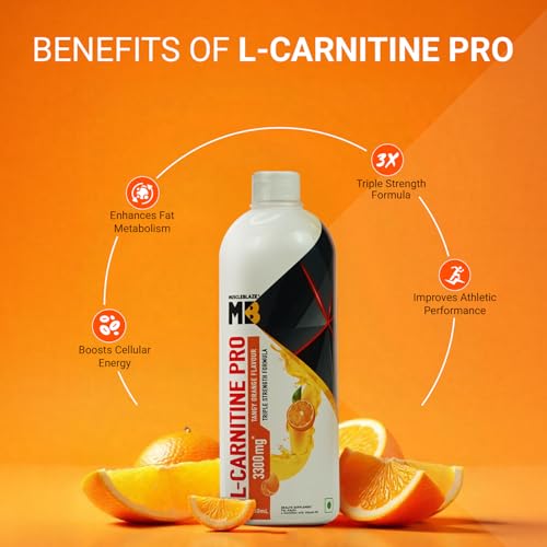 MuscleBlaze Liquid L-Carnitine PRO 3300mg, Tangy Orange, 450ml — L-Carnitine Supplements - image 2