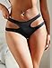 sunshinelady Women's Underwear Cut Out Sexy Bikini Panties Stretch String Hipster Boyshorts Plus Size Cheeky Briefs Black L