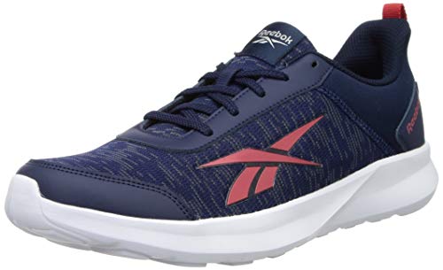 Reebok Men’s Speed Riser Navy-Vector RED Running Shoe-10 Kids UK (EX4115)