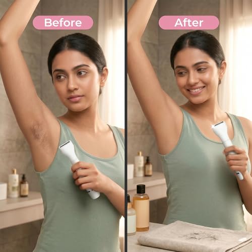 Image of Women's Trimmer 8-in-1 Rechargeable Grooming Kit | Bikini Trimmer for Woman | Face & Body Hair Removal, Underarm | Cordless, USB Charging | Gentle, Painless & Safe