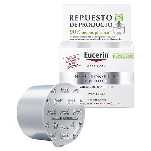 Eucerin Hyaluron-Filler Día Spf15 Piel Seca Recarga Refill 50Ml