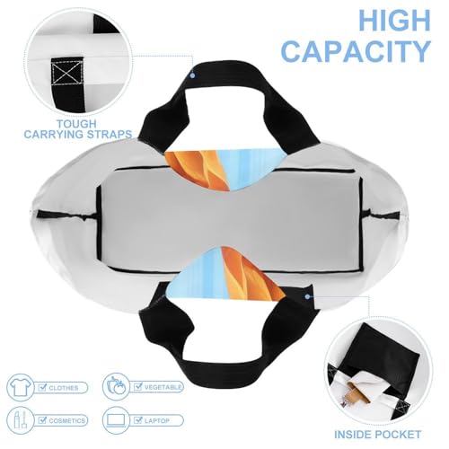 Women's Multi-Functional Shopping Bag，Antelope Canyon Printing Messenger Bag Shoulder Bag for Travel, Work, Shopping & Parties with Inner Pocket, Grocery Bag Lightweight & Water-Resistant4