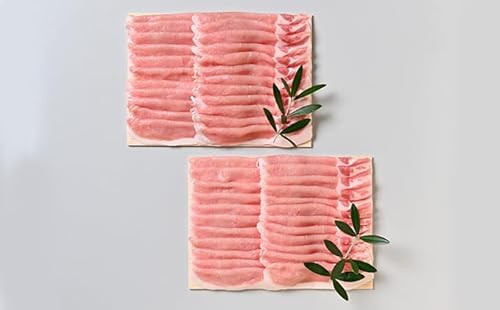 [順次発送]オリーブ豚ロースしゃぶしゃぶ用 1200g(600g×2)