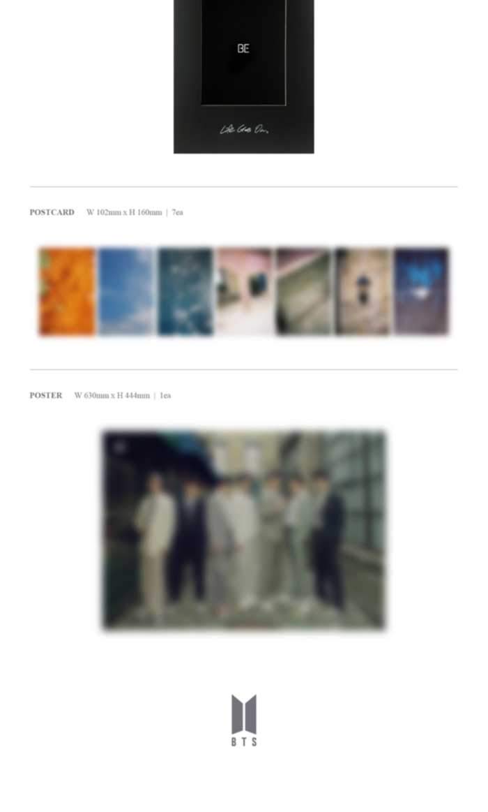 Amazon.com: BTS BE Deluxe Edition Album CD+1p Poster On Pack+1p